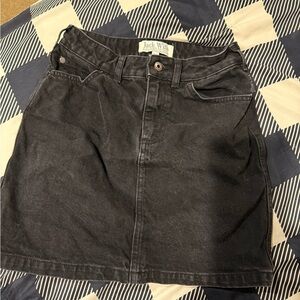 Jack Wills Charcoal Denim Skirt
